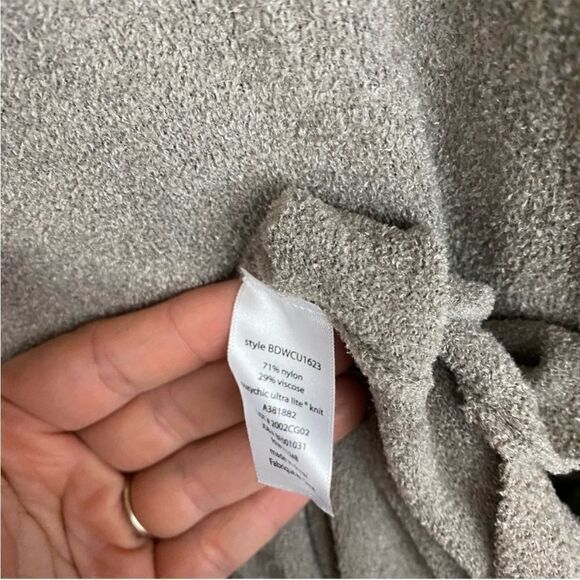 Barefoot Dreams cozy chic ultra lite cowl neck tunic, color pewter 1X NWT - Picture 2 of 5